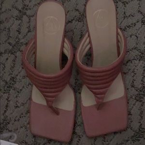 Misguided square toed heels